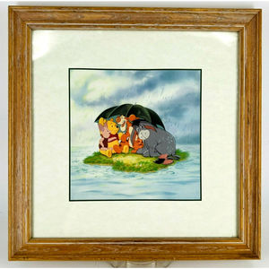 Vtg Disney Winnie The Pooh 100 Acre Wood Series Art Print Tigger Piglet Eeyore